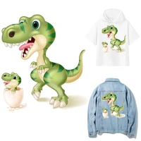 dinosaur patch iron on transfers for clothing thermoadhesive patches for jacket fabric adhesive stickers flex fusible stripe