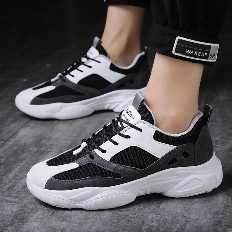 Новые дышащие сетчатые легкие кроссовки для бега мужчин прогулок спортивные