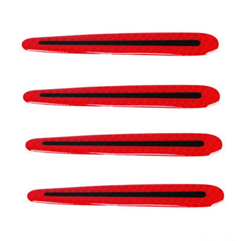 

4 шт./1 комплект, светоотражающие универсальные наклейки на дверную ручку автомобиля