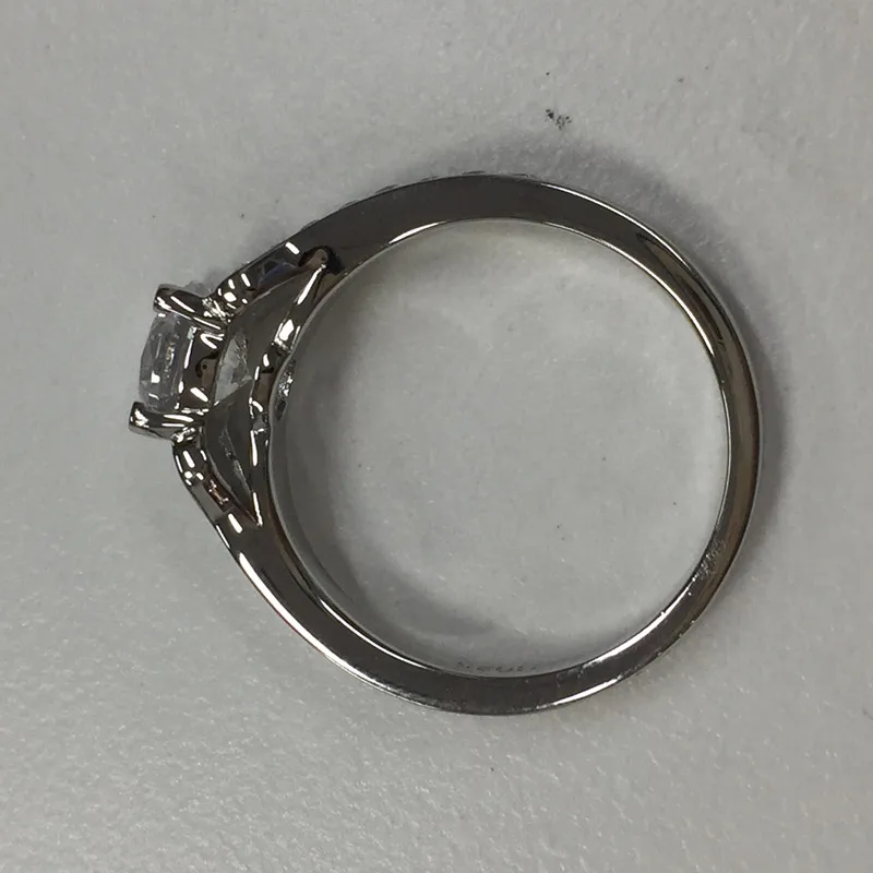 Женское Винтажное кольцо с круглым вырезом обручальное из серебра 925 пробы 1