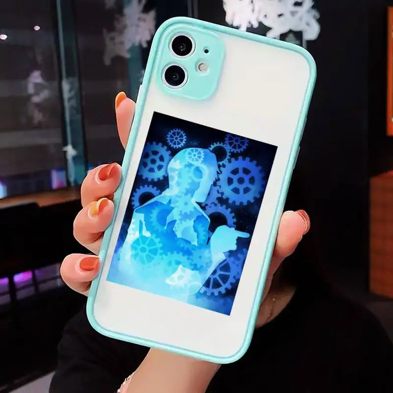 

My hero academia simple style black Phone Cases Matte Transparent for iPhone 7 8 11 12 s mini pro X XS XR MAX Plus cover funda