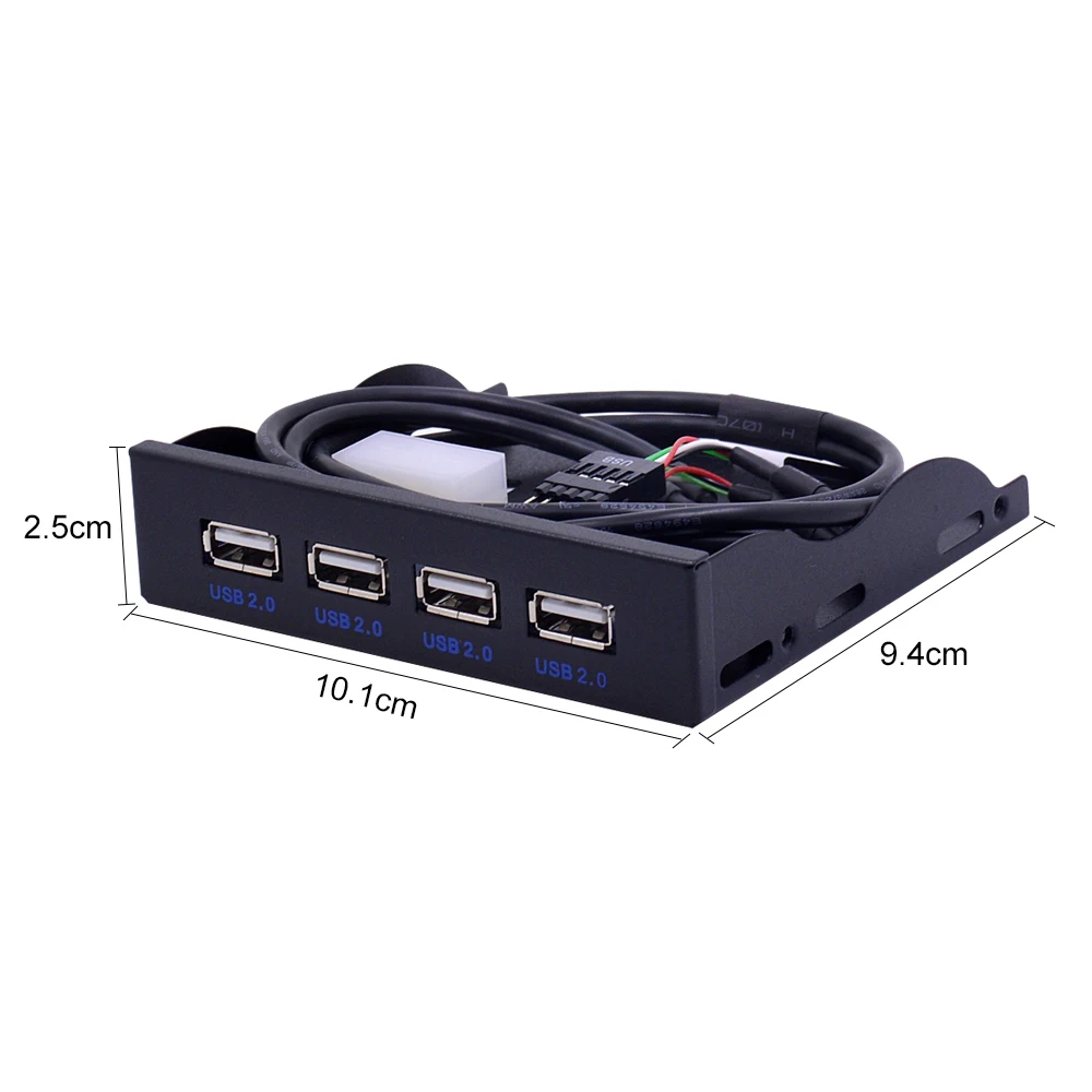 CHIPAL 3 5 &quotфлоппи Бэй 4 порта USB 2 0 Hub USB2.0 Передняя панель расширения адаптера