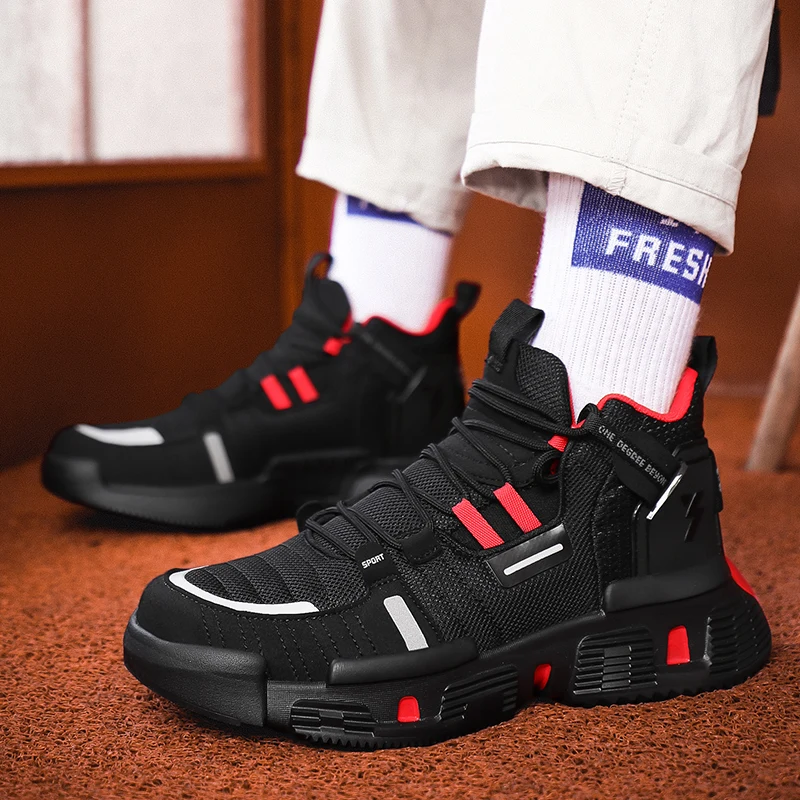 2020 New Men Sneakers Fashion Thick Bottom Running Shoes for Breathable Sports Comfortable Walking High Quality | Обувь