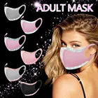 Модная блестящая искусственная Пылезащитная маска для лица, носа, рта