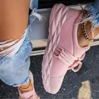 Женская повседневная обувь, модная дышащая прогулочная сетчатая обувь со шнуровкой, Женская теннисная обувь розового, черного, белого цветов