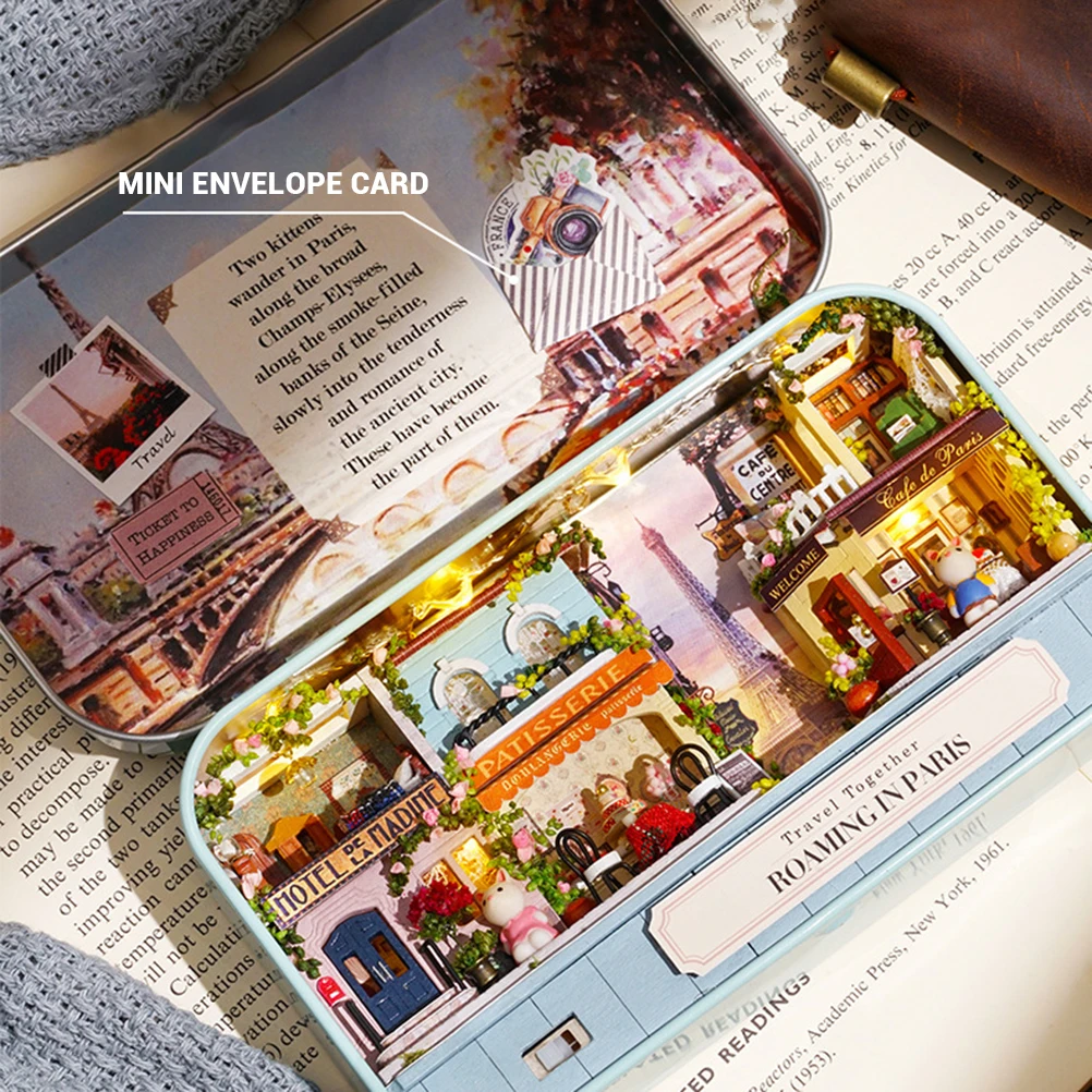 Кассетный кинотеатр модель сделай сам деревянный кукольный домик миниатюрный