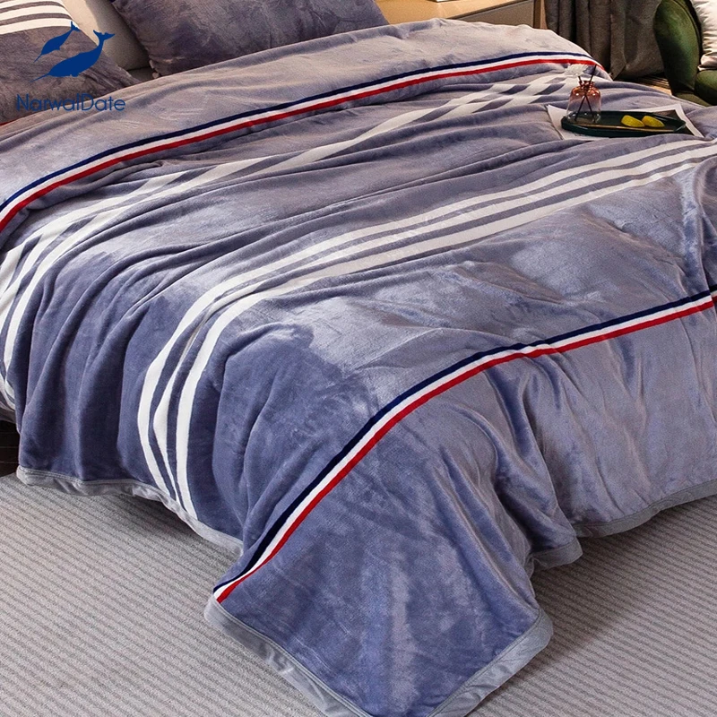 

Blankets and Throws Flannel Blanket Coral Section Napquilt Thicker Warm Winter Soft Blanket Universal Blankets for Beds