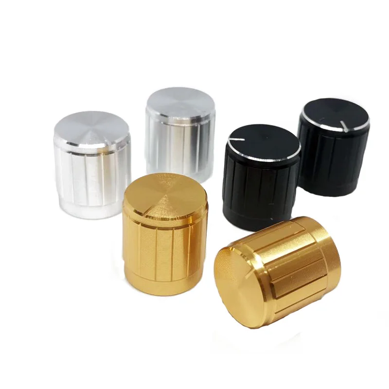 5 шт. черные серебристые золотые колпачки для переключателей из алюминиевого