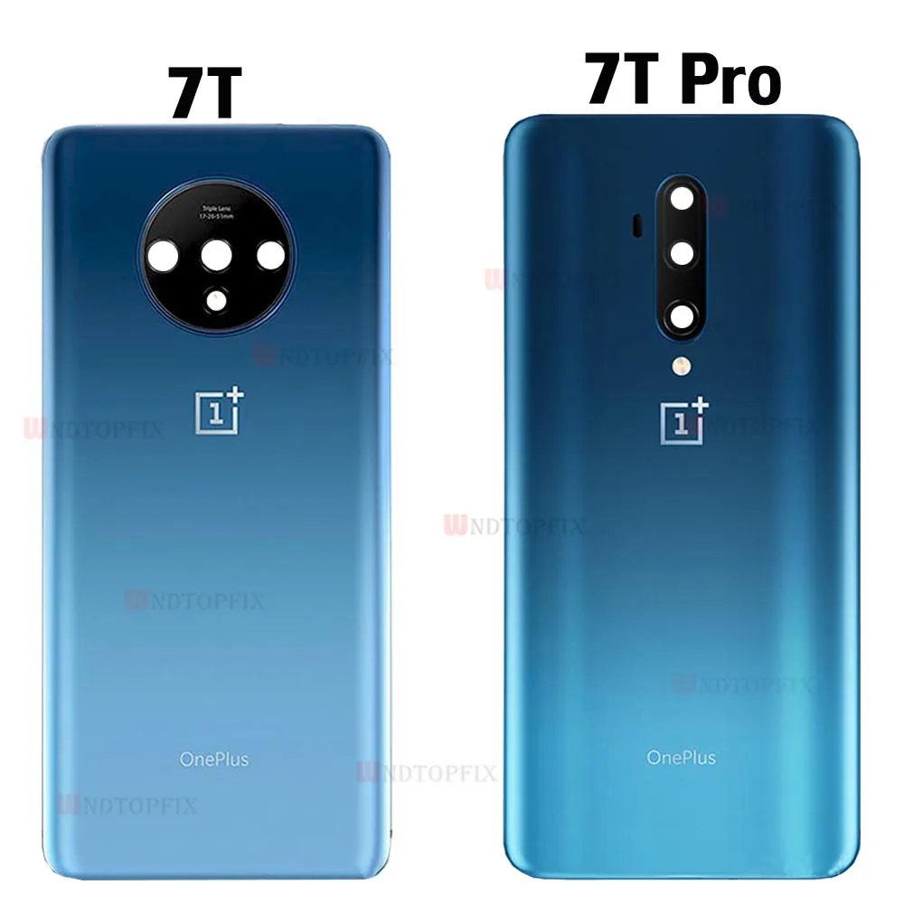 Новый Батарея чехол для Oneplus 7T Задняя крышка Стекло Дверь заднего света Pro Корпус