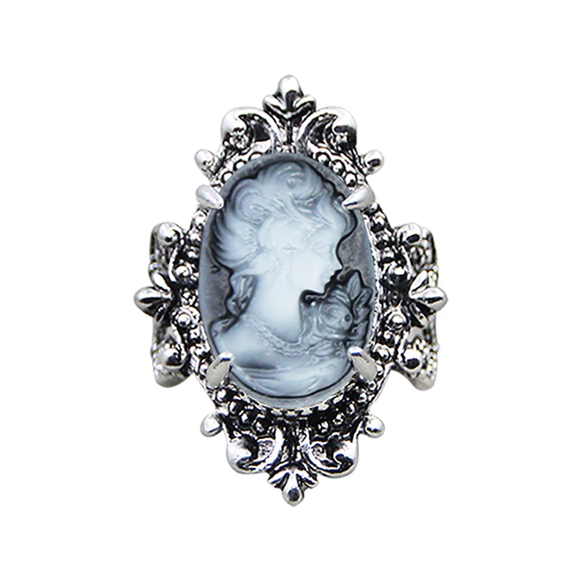 Женское винтажное кольцо в виде камеи 6 цветов |