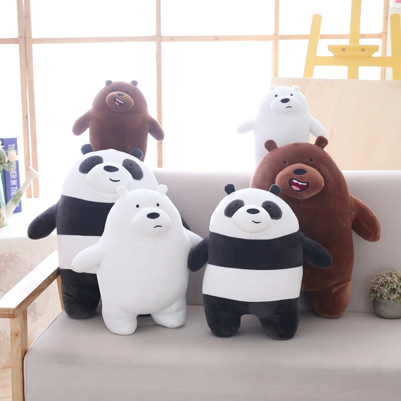 

Huge Stand Bare Bear Plush Toys Children Stuffed Animal Cartoon Figure Plush Doll Soft Sleep Pillow Cute Kids Baby Birthday Gift