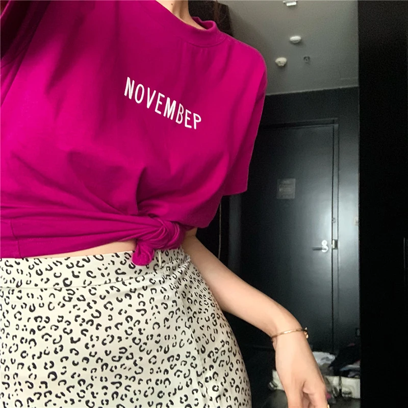 

Mazefeng 2020 New Women Mini Skirt High Waist Leopard Print Party Clubwear Casual Mid-Calf Clothing forked Package hip Skirts