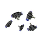 Интерфейс трубы 4 мм6 мм8 мм10 мм12 мм, клапан регулировки потока воды, садовые переходники для тройников, пневматический Регулятор воздушного потока