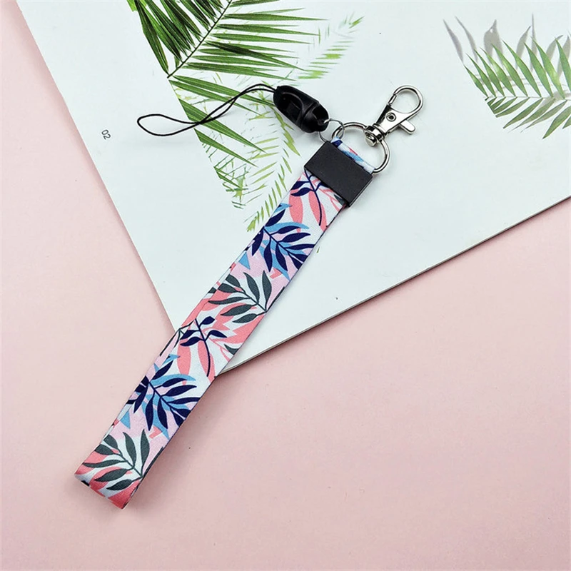 

Fashion DIY Ribbon Band Keychain Short Long Ribbons Phone Case Lanyard Home Key Chain Car Key Ring For Women Men Pendant Jewelry