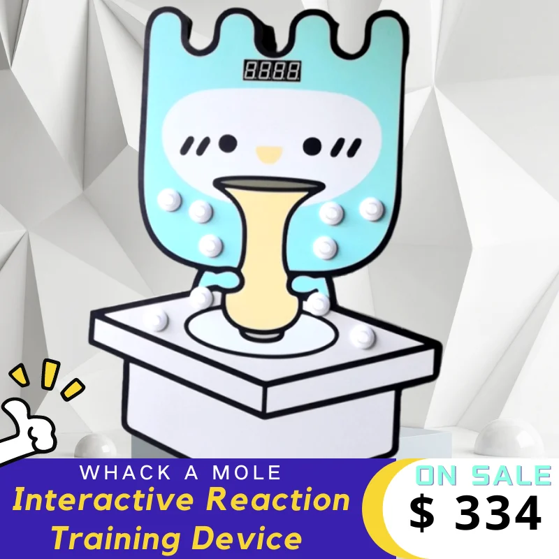 

Mole Attack Interactive Game Device Reaction Training Event Warm-up Decoration Customizable Family Entertainment