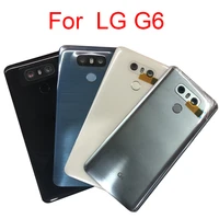for lg g6 battery back cover door case housing with camera lens glass fingerprint ls993 us997 vs998 h870 for lg g6 battery door