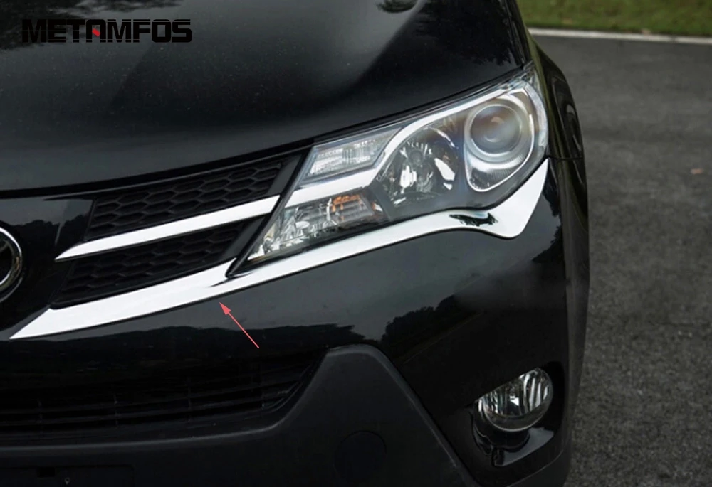 Налобный фонарь для Toyota Rav4 Rav 4 2013 2014 2015 хромированный налобный декоративные