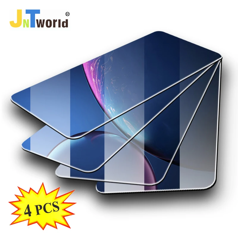 4 шт. Защитное стекло для экрана iPhone X XS XR 11 Pro Max закаленное 7 8 6 6S Plus 5 5S 5C SE