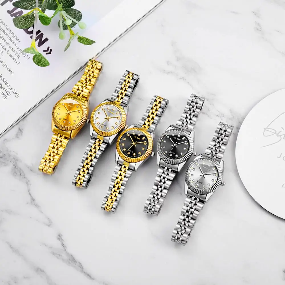 Women Watches Top Brand Luxury 2020 Fashion Diamond Ladies Wristwatches Stainless Steel Gold Mesh Strap Female Quartz Watch | Наручные