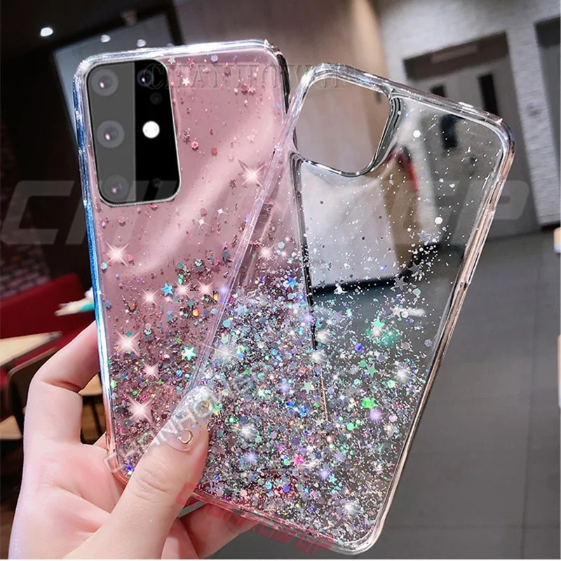 Fashion Soft Shiny Bling Case for Mi Xiaomi Redmi Note 9 Pro 7pro 8 CC9 Max2 9se Transparent | Мобильные телефоны и