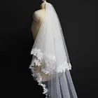 Жемчужная свадебная фата с кружевом, двухслойная Обложка, жемчужная свадебная фата, длиной 3,5 м, фата с румянами, свадебные аксессуары