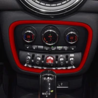 suede car dashboard center multi media button frame cover trim sticker fit for bmw mini f54 2015 2020