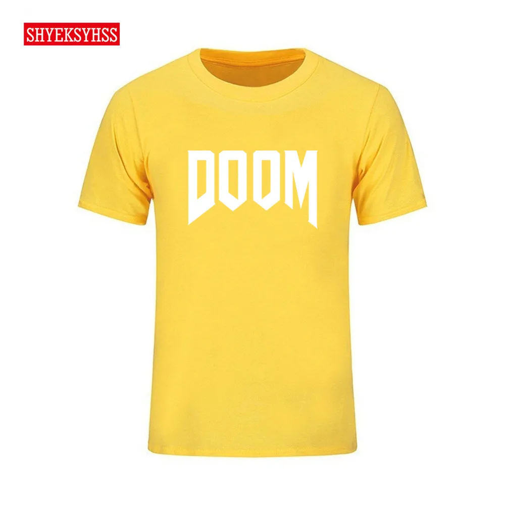 

Doom 4 Tshirt men shooting violence game 100% cotton T shirt streetwear short-sleeved tops summer T-shirt tees 2020
