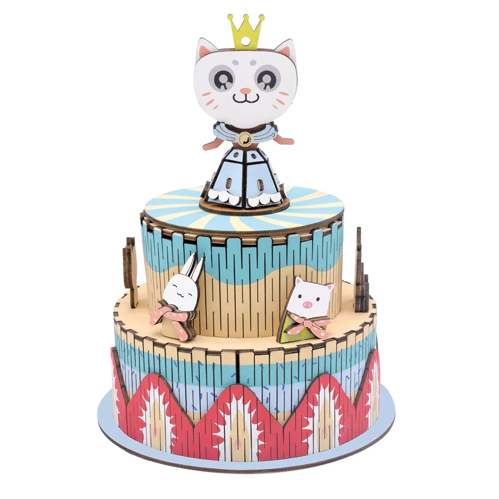 CUTEBEE Diy музыкальная шкатулка кукольный домик Миниатюрный Кукольный с деревянная