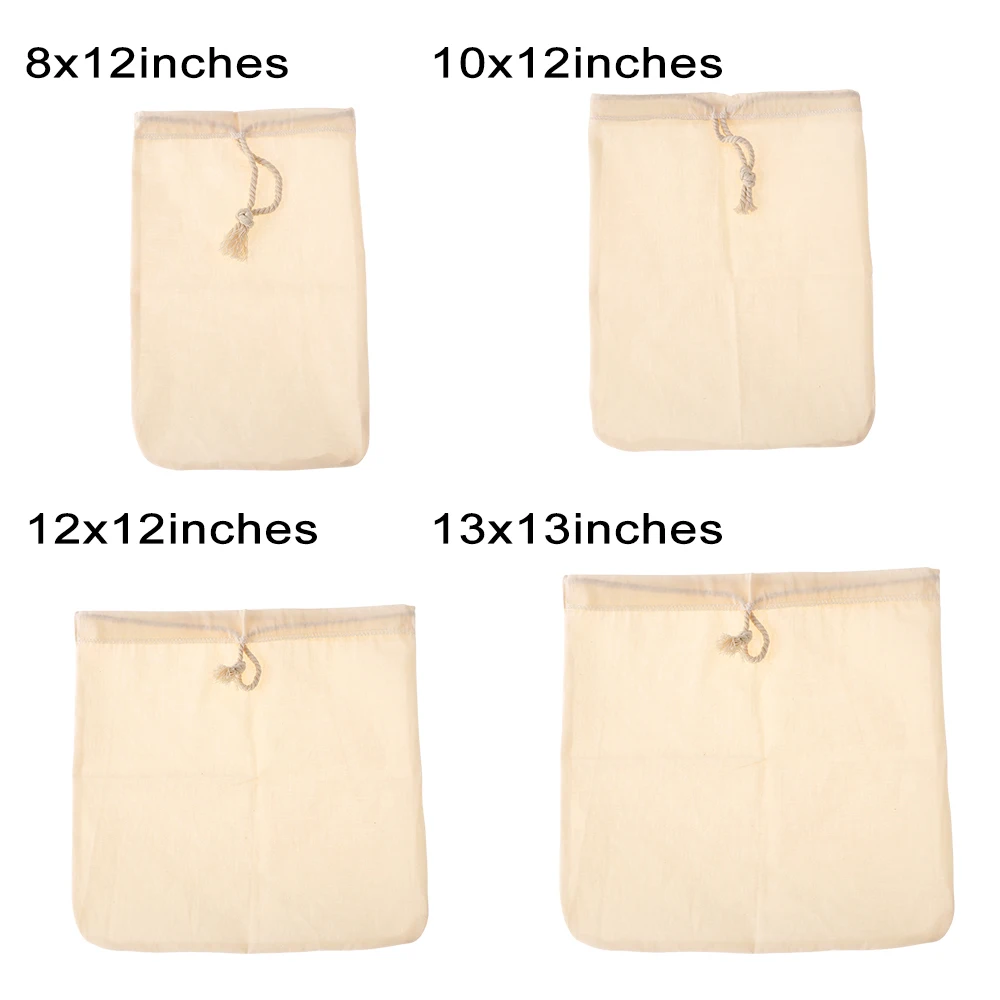 1 шт горячий орех молочный фильтр мешок пищевой органический хлопок и конопли