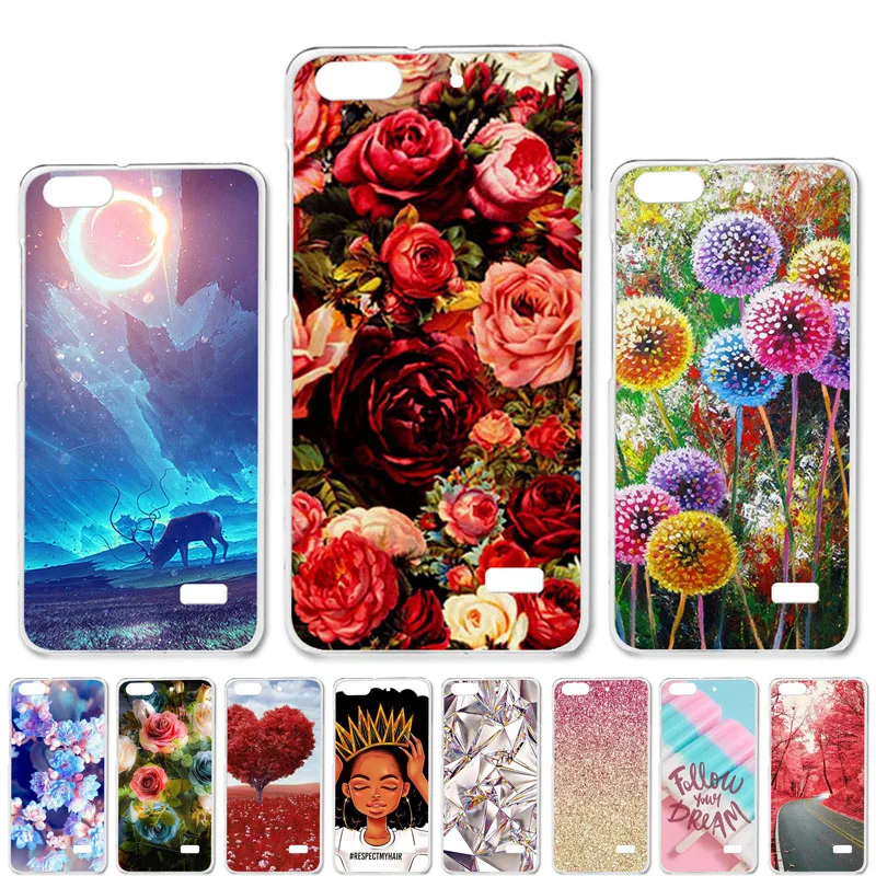 Мягкий чехол из ТПУ для huawei Honor 4C, чехол, силиконовый чехол, сделай сам, окрашенный бампер для телефона huawei Honor 8X10 9 lite 10i Play 8A Y6 Pro, чехлы