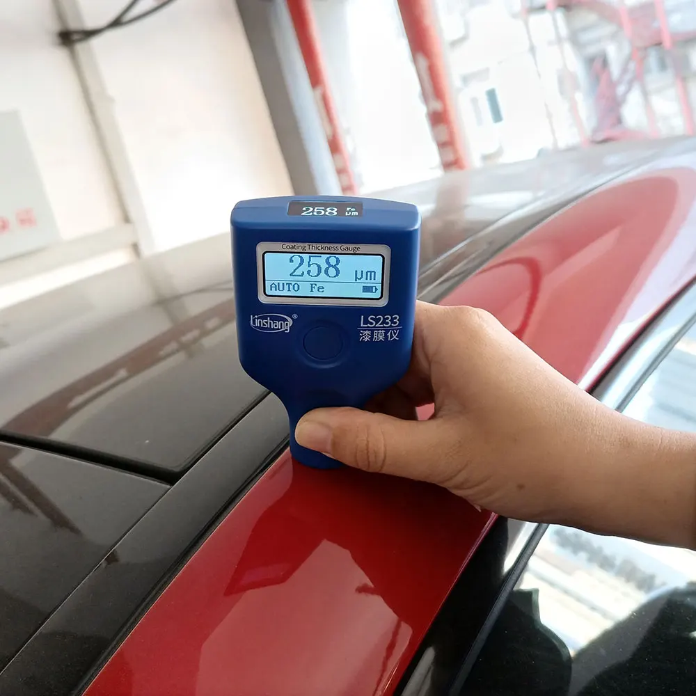 

Car Paint Meter Coating Thickness Gauge Linshang LS233 with Dual OLED for Automotive Auto Painting Low Temperature Resistant