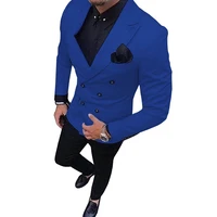 tailor made 2 pieces summer men suits peak lapel weeding suits for men slim fit mens prom groom tuxedos blazer groom suit