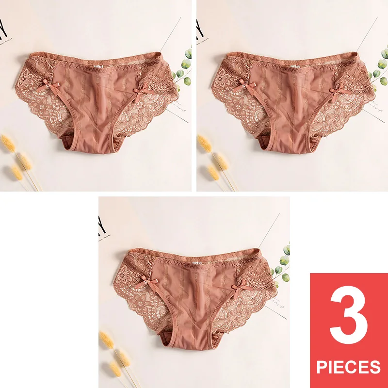 BEIGE 3 Perfering трусики, сексуальные кружевные трусики, женские трусы, нижнее белье для девушек, Прозрачное Бикини для девочек, трусики M L XL - Цвет: BEIGE 3