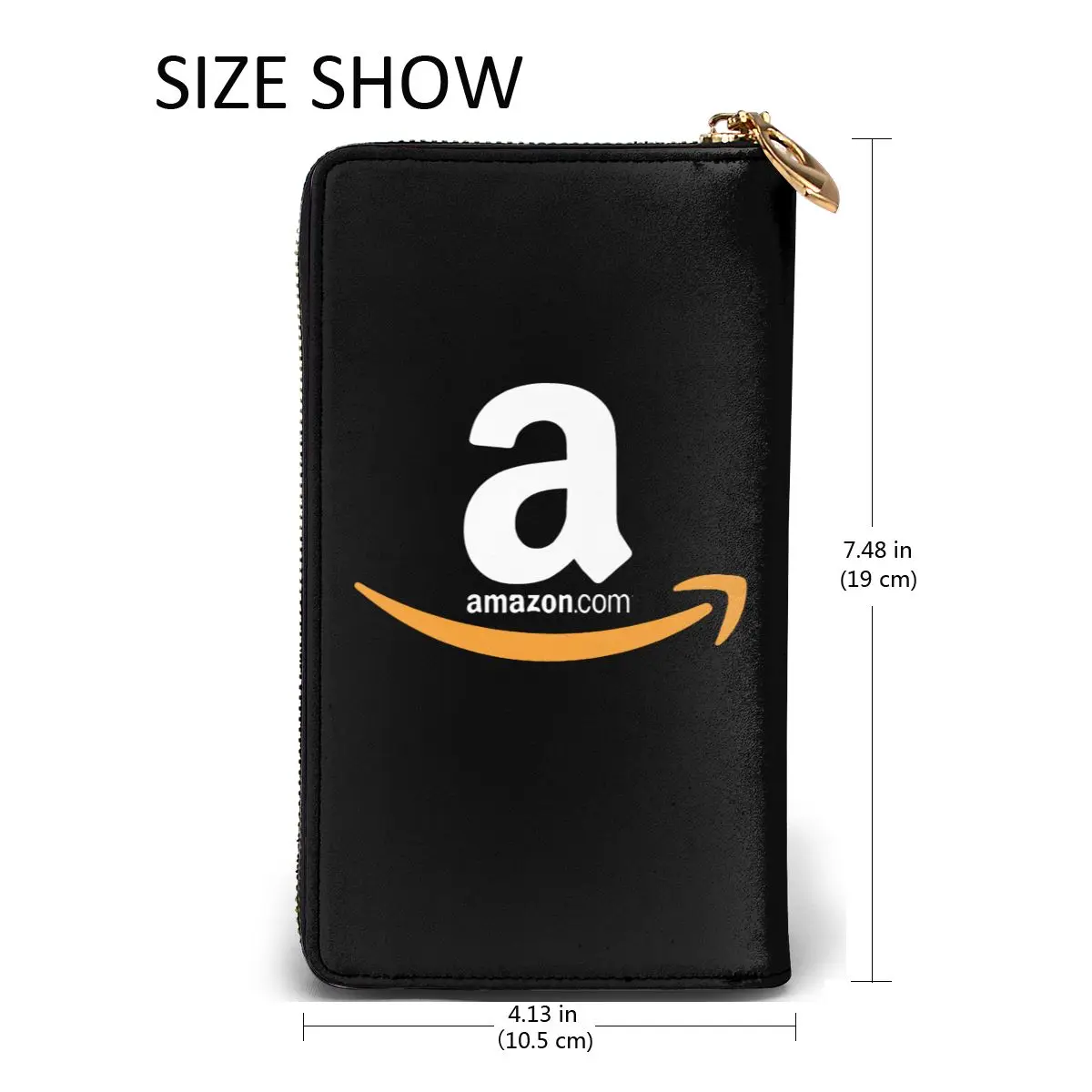

Amazon Logo new men's and women's smart leather wallet credit card bank card bag. Long mobile wallet