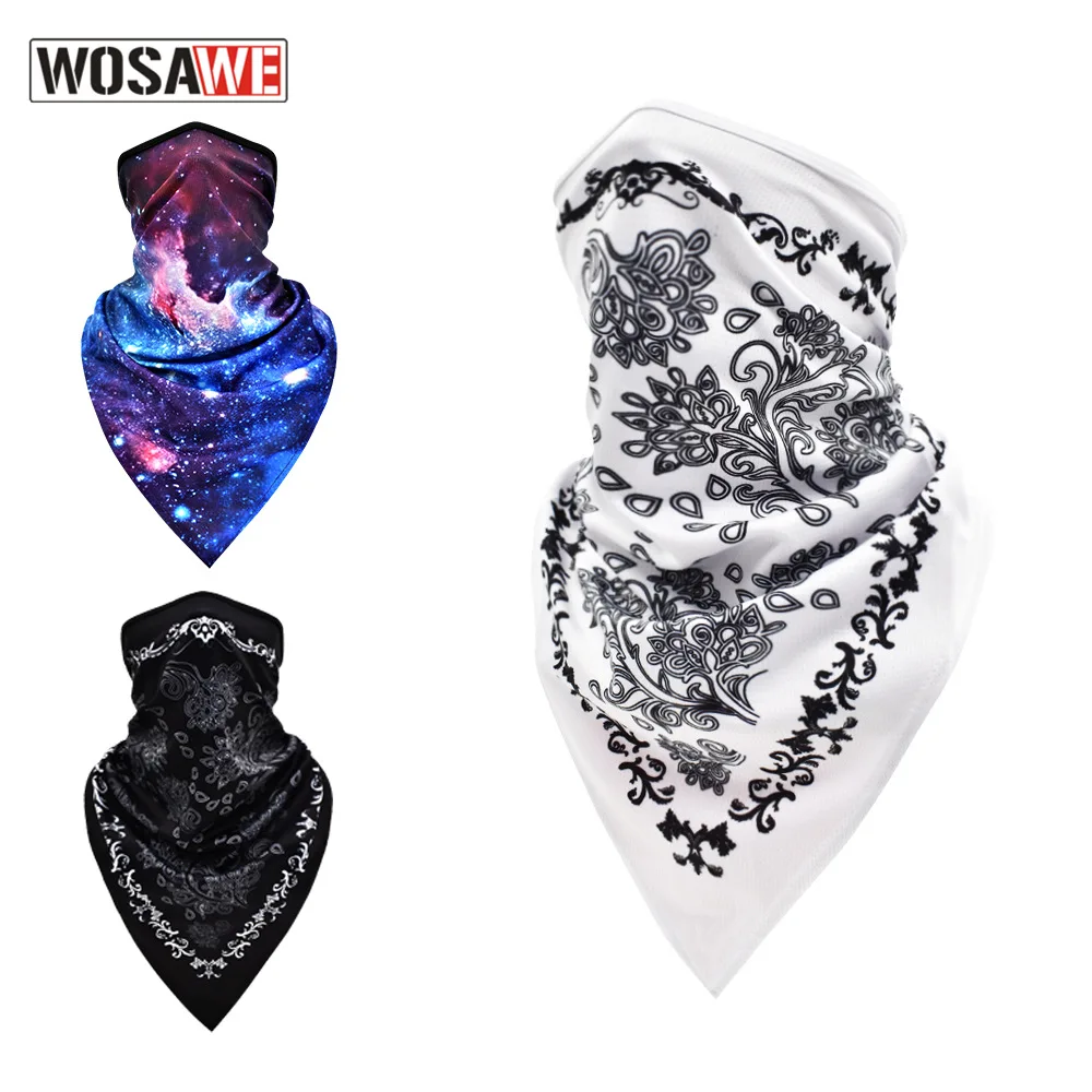 

WOSAWE Motorcycle Face Mask Scarf Cool Ski Mask Balaclava Masks Cycling Head Scarf Neck Warmer Headband Face Mask Summer