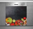 Оптовая продажа 3D горячий пряный посудомоечная машина холодильник замораживание Стикеры искусство дверь холодильника обои-покрытие Кухня стены Стикеры s
