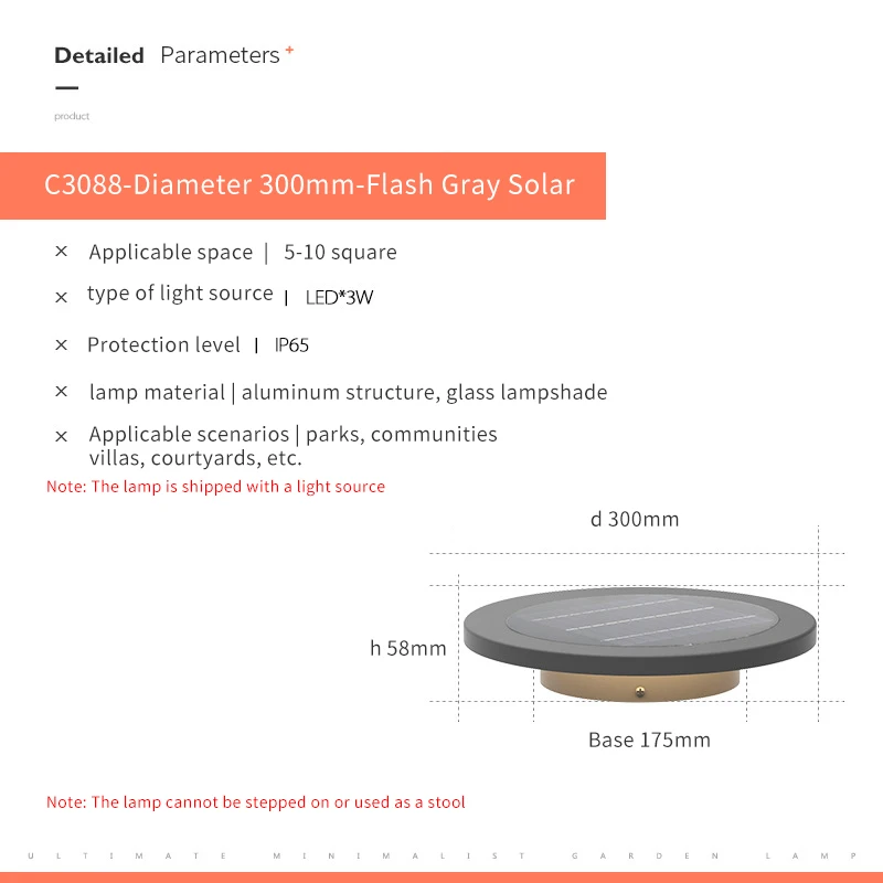 저렴한 태양 지상 조명 Led 태양 정원 야외 디스크 조명 방수 지상 풍경 조명, 잔디 파티오 통로 마당 데크