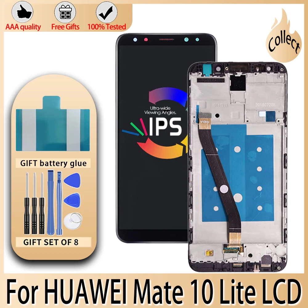 ЖК дисплей 5 9 дюйма для Huawei Mate 10 Lite сенсорный экран с рамкой и дигитайзером в сборе