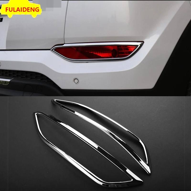 2 шт. для Hyundai Tucson 2016-2018 ABS Хромированная задняя панель ободок отделка Аксессуары