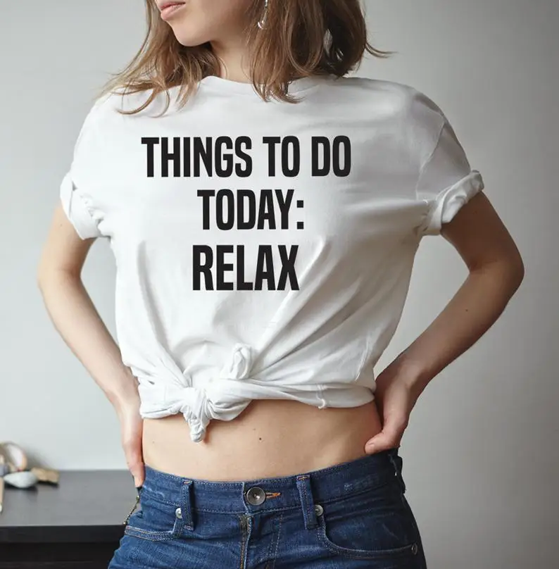 Новое поступление футболка Sugarbaby с надписью Things To Do Today забавная мечта футболки
