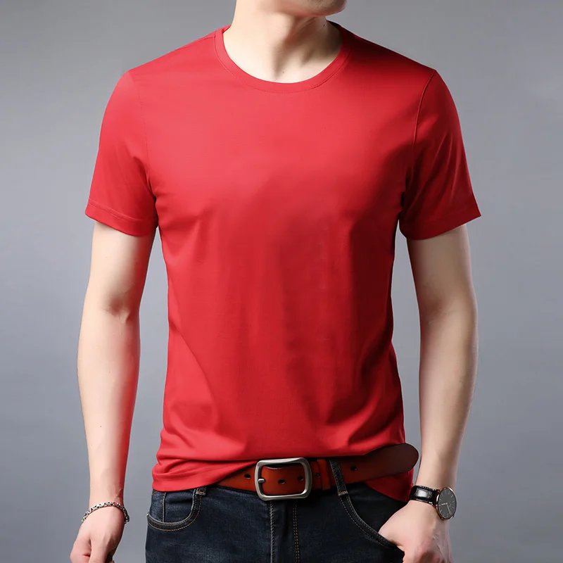 

2021 new Summer Multicolor t shirt men o-neck short-sleeved t shirts Loose cotton half sleeves Tops Tees jke2031