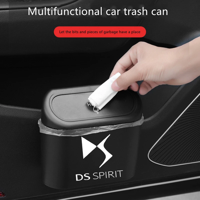 

Car trash can hanging type vehicle pressing type trash can for DS SPIRIT DS3 DS4 DS4S DS5 DS 5LS DS6 DS7 WILD RUBIS