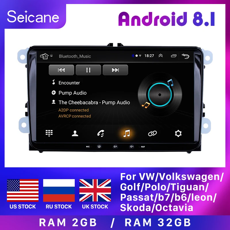 Автомагнитола Seicane 9 дюймов Android 8 1 GPS 2 + 32 ГБ 2Din|Автомагнитолы| |