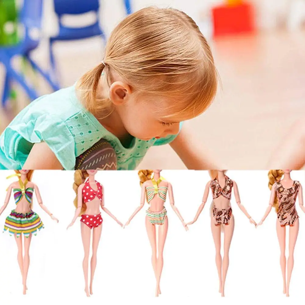 

Swimsuits Swimwear Bikini One Piece Swimming Beach Bathing Dollhouse Lovely Accessories Clothes For Dolls
