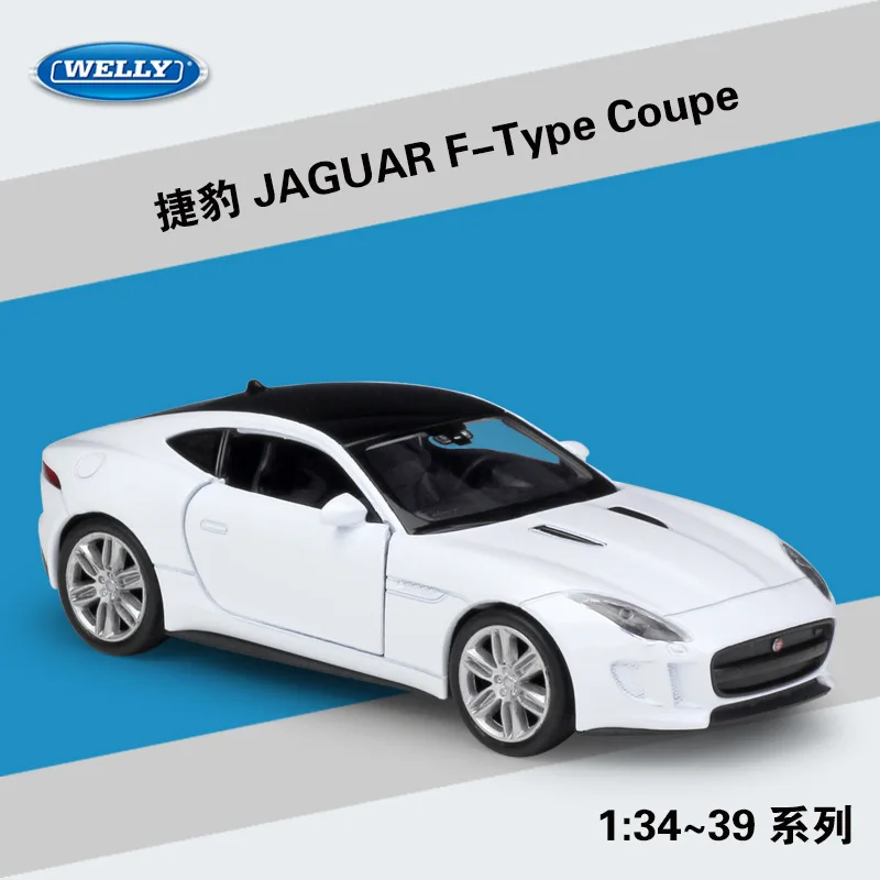 Модель автомобиля Welly 1:36 JAGUAR F-Type Coupe из сплава Натяжной автомобиль собирать