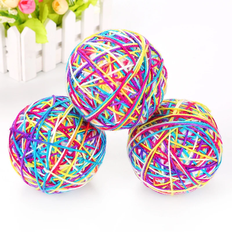 Игрушка для кошек большой шерстяной фотошар 9 см игрушка с царапинами котят