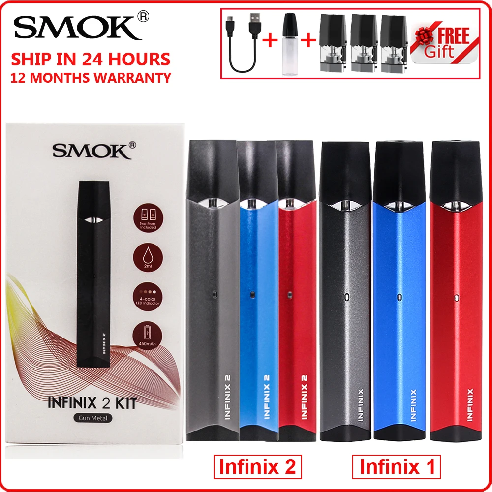 Оригинальная электронная сигарета SMOK Infinix 1 2 в комплекте мини-Стик вейп-ручка