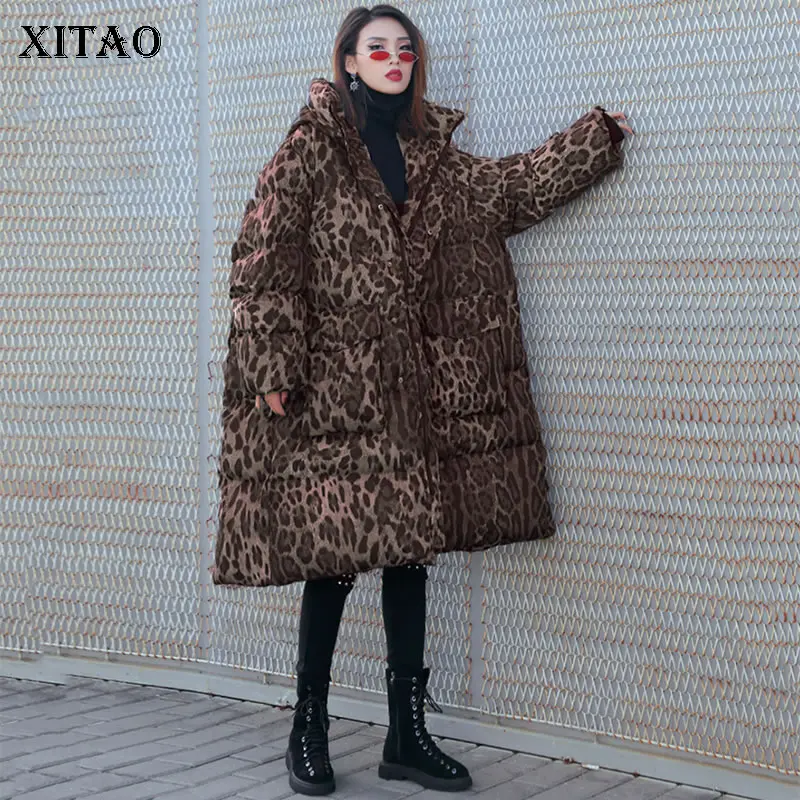 XITAO размера плюс парка с карманами в стиле пэчворк женская одежда 2019 модная