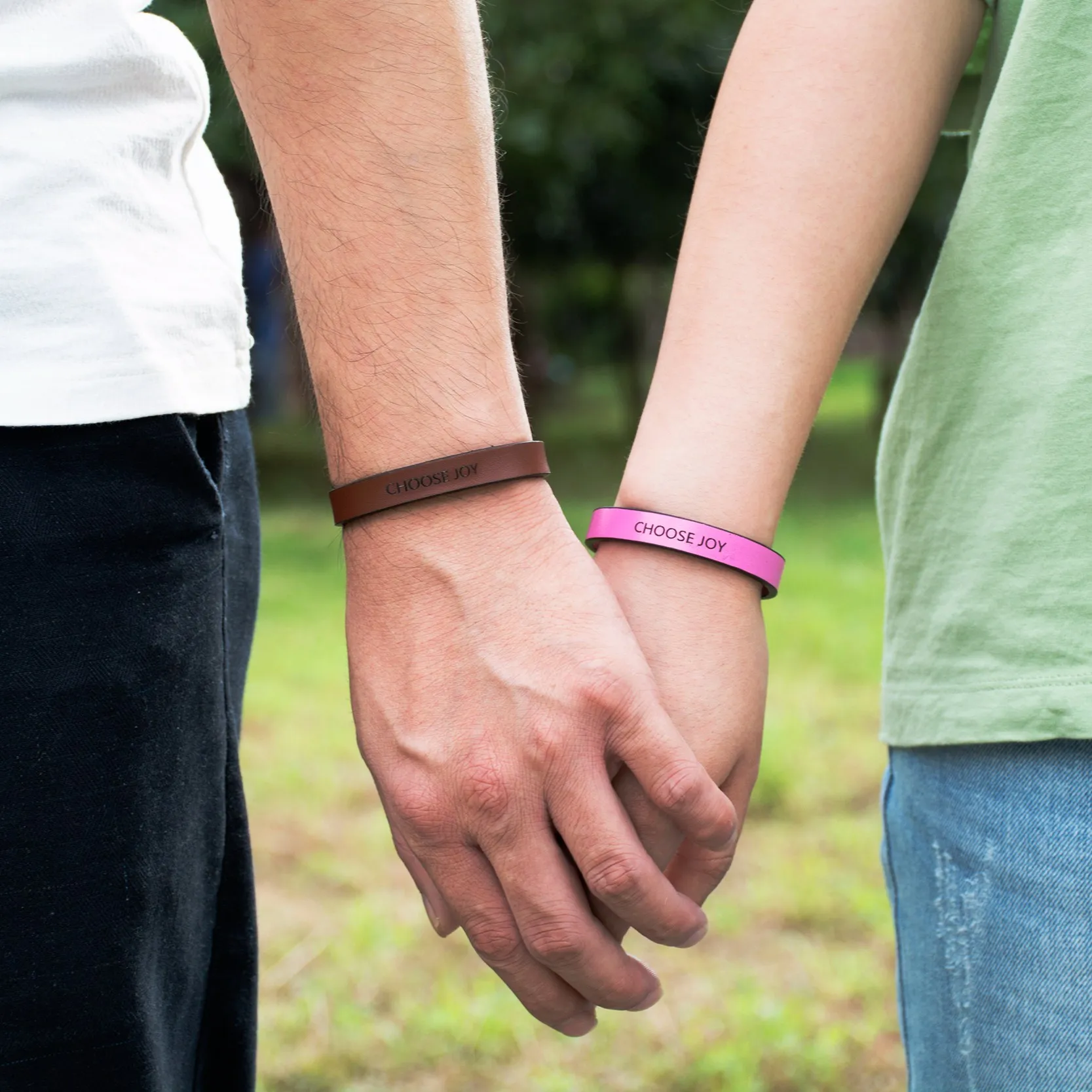 Выберите JOY Выгравированные буквы браслет на магнитной застежке вдохновляющие