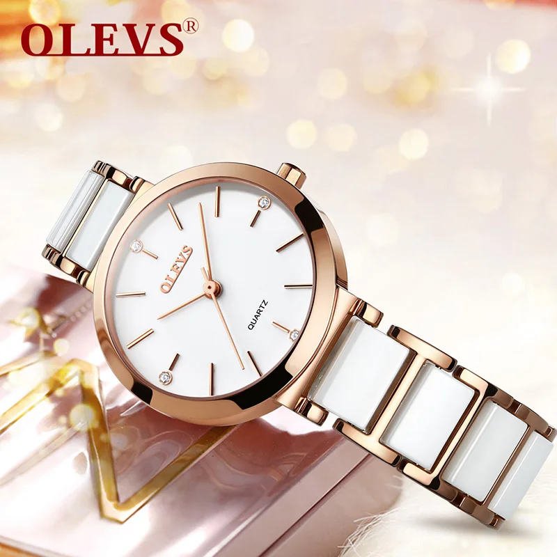 OLEVS Top Brand Luxury Quartz Women Watches Withe WristWatch Life Waterproof Clock Gift Watch For Womens Ladies Relogio Feminino enlarge